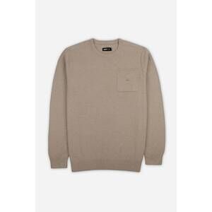 NEW JETTY men's brine sweater in tan